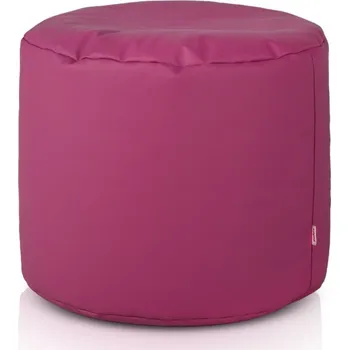 Taburet Taburetka Cilindro fuchsia ekokůže