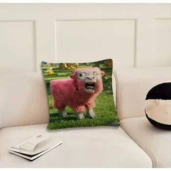 Polštář Povlak na polštář - MINECRAFT FILM - RŮŽOVÁ OVCE - 30 cm (Značka: MINISO)