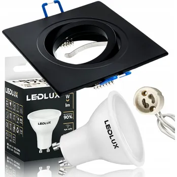 Bodové svítidlo Zápustné svítidlo LEDLUX 7,5 W GU10 9 cm černé