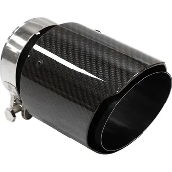 Koncovka výfuku MTUNING Koncovka výfuku 1x114 mm, vstup 76 mm KARBON lesklá_1