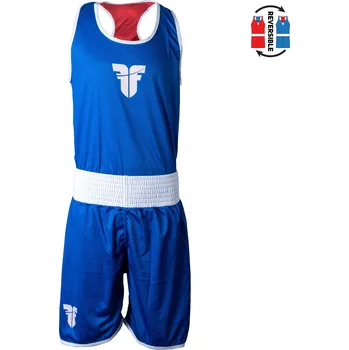 Oblečení pro bojové sporty Fighter boxerský oboustranný dres tílko a trenky červená/modrá RBSF-0304 XL
