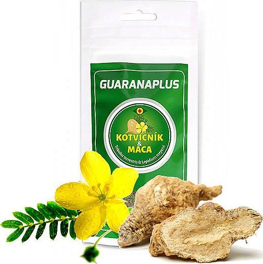 GUARANAPLUS Kotvičník + Maca, 100 kapslí