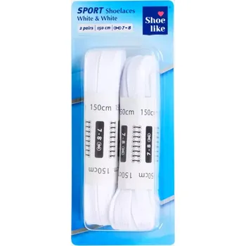 Tkaničky do sportovní obuvi bílé 120 cm