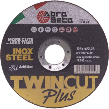 Řezný kotouč Kotouč tenký řezný na ocel a nerezovou ocel 125 x 1 mm Twin cut plus
