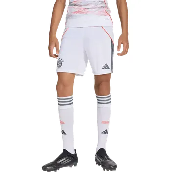 Dětské venkovní fotbalové šortky Adidas FC Bayern 25/26 bílé