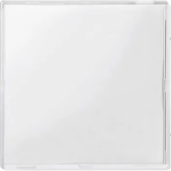 vypínač Merten kryt přepínač, křížový spínač, tlačítko M Creativ transparentní, polární bílá MEG3340-3500 1 ks