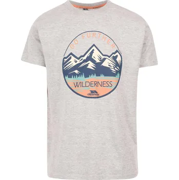 Pánské tričko TRESPASS Pánské sportovní tričko S ŠEDÁ