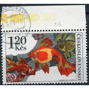 Poštovní známka (1975) Pof. 2144 - O - Československo - DV 2/2 - červená skvrna v mušli dole