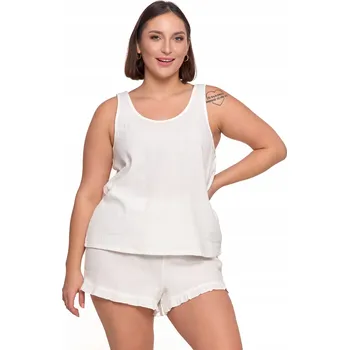 Dámské pyžamo Moraj dámské pyžamo bavlna bílé, velikost XXL