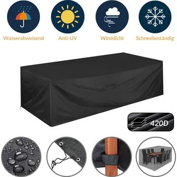 Krycí plachta Kingsleeve® Ochranný potah na sedací soupravu 308×138×89 cm – antracit