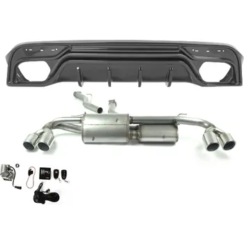 Výfuková trubka ULTER SPORT Sportovní výfuk ALFA ROMEO Stelvio 2016-, 4x duplex koncovka kulatá 90mm Vyberte motor: 2,0T 148/206kW SUV_1