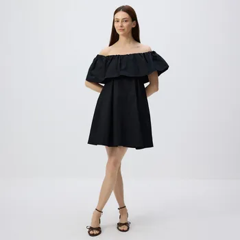 Dámské šaty Reserved - Šaty s odhalenými rameny - černý - 5180V-99X - 5180V-99X-XL