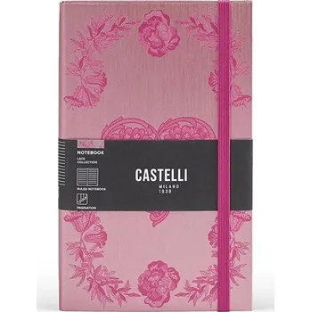 Zápisník CASTELLI MILANO Lace Heart L linkovaný