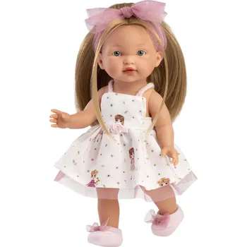 Panenka Rappa Llorens 28038 VALERIA - realistická panenka s celovinylovým tělem - 28 cm