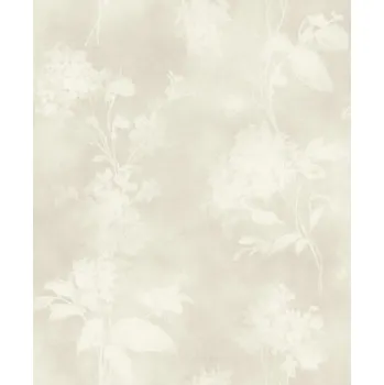 Tapeta Vliesová tapeta květy - bílá, šedá 481457 / Tapety na zeď Florentine IV (0,53 x 10,05 m) Rasch