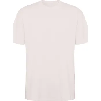 Dámské oblečení Oversize tričko Bull cappuccino (132) L