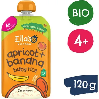 Dětská výživa Ella's Kitchen BIO Dětská rýže, banán a meruňka (120 g)