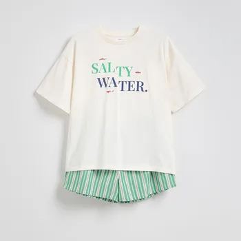 Reserved - Dvoudílné pyžamo - zelená - 155CS-77X - 155CS-77X-XL