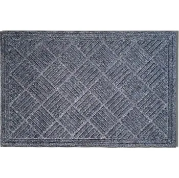 Rohožka VENKOVNÍ ROHOŽKA S GUMOVOU PODLOŽKOU 45x75 cm ŠEDÁ