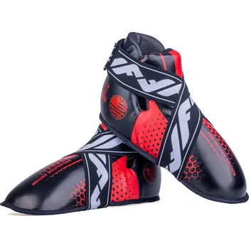 Chránič holeně pro bojový sport Fighter Chrániče nohou - červená/černá, JE1455-HXGR-0203 XS