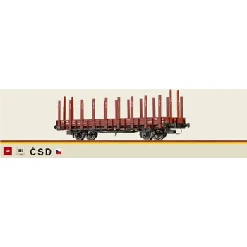 Modelová železnice H0 - klanicový vůz Ndk ČSD ep.III