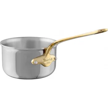 Hrnec Mauviel Nerezový rendlík s bronzovou rukojetí M’Cook B, 12 cm / 0,8 l 351012