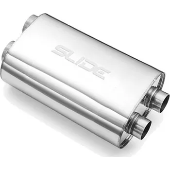 Výfuková trubka Centrální tlumič výfuku SLIDE vstup 63,5mm, délka 350mm_4
