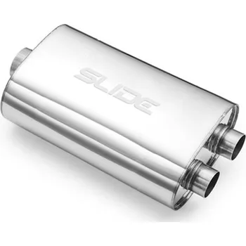 Výfuková trubka Centrální tlumič výfuku SLIDE vstup 57mm, délka 350mm_3