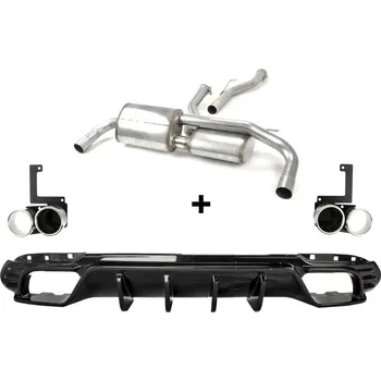 Výfuková trubka ULTER SPORT Sportovní výfuk ALFA ROMEO Giulia 2016-, 4x duplex koncovka kulatá 80mm Vyberte motor: 2.0T 147kW SEDAN_3