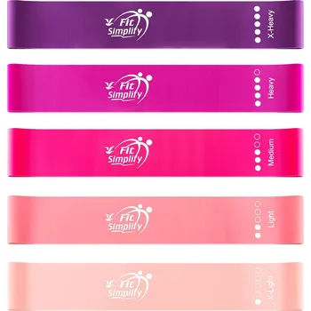 Sada 5 KUSŮ odporových POPRUHY na fitness trénink