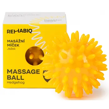 Masáž Rehabiq Masážní míček ježek 6 cm žlutý