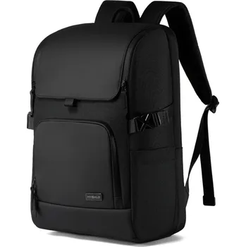 batoh na notebook MYBALO Citizen cestovní bezpečnostní batoh na notebook do 17,3", RFID ochrana platebních karet, kapsa na láhev, objem 24 l, nepromokavý, černý