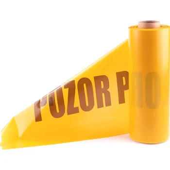 Výstražná páska Páska výstražná POZOR PLYN žlutá 100m-90my, šíře 30cm