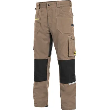 montérky Kalhoty STRETCH pas béžovo-černé