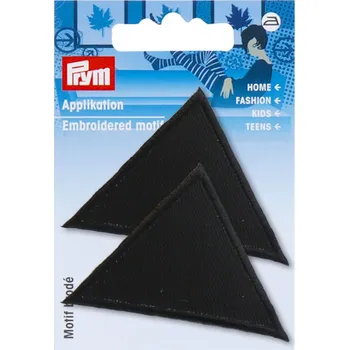 Nášivka PRYM Nášivka trojúhelníky, velké, nažehlovací, černá