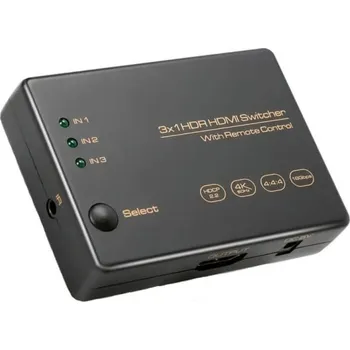 Zabezpečení domácnosti HDMI přepínač 3x1 SPH-S1032.2 4K 60Hz
