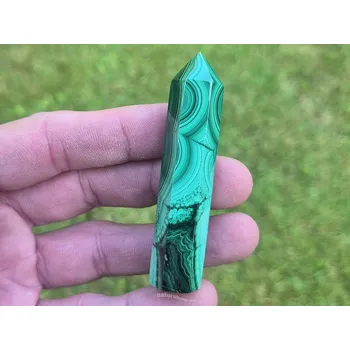 Přírodní kámen Špice z malachitu 39g