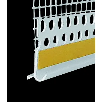 Stavební profil Okapnice s tkaninou UNI 2 pro soklový profil