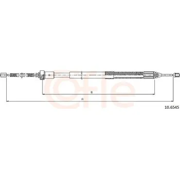 Auto-moto Tažné lanko, parkovací brzda COFLE CFE10.6545