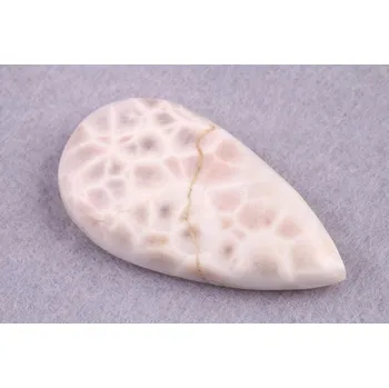 Sběratelství Kabošon Natrolite (Pink Larimar) č.4985 (40x21x8mm)
