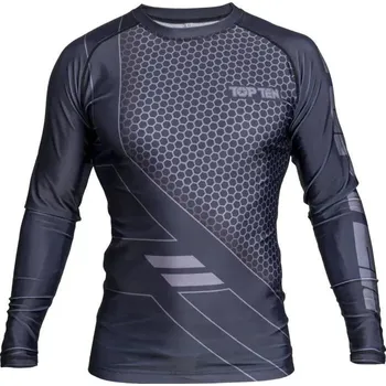 Oblečení pro bojové sporty Top Ten rashguard s dlouhým rukávem "COMBat" - černá, 14124 L