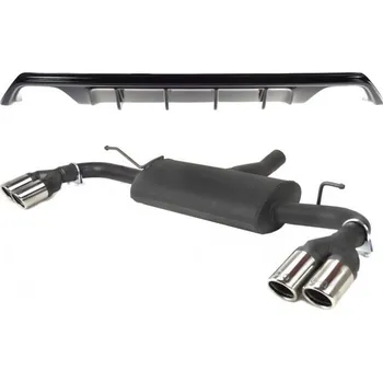 Výfuková trubka ULTER SPORT Sportovní výfuk FORD Focus IV 2018-, 4x duplex koncovka kulatá 70mm Vyberte motor: 1,0 EcoBoost 92kW HATCHBACK_1