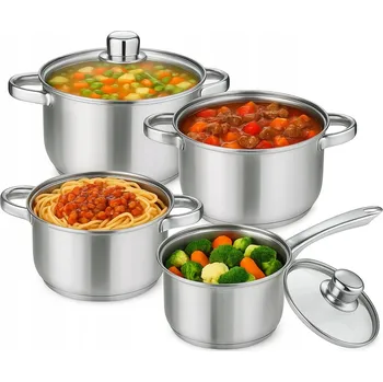 Sada hrnců Tadar Bahama II nerezová ocel 8 dílů