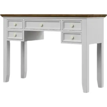 Komoda Psací stůl PROVENCE z masivního dřeva bílý Barevné provedení: Bílá, Provedení: šuplíky bez pojezdů