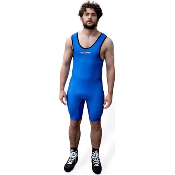 Zápas Pánský zápasový dres Combat Sport Classic - modrá S