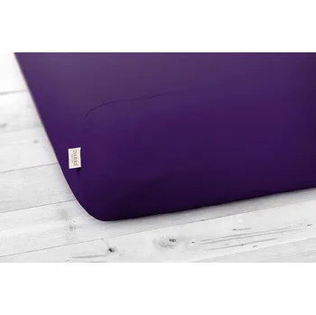 Prostěradlo DARRÉ Jersey prostěradlo tmavě fialové na výšku matrace do 20 cm Velikost: 120 x 220