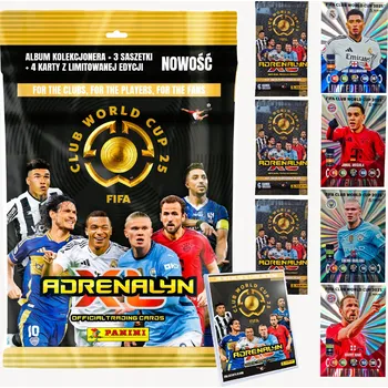 Sběratelská karetní hra Album na karty Panini FIFA Club World Cup 2025, sada 3 sáčků, 4 karty
