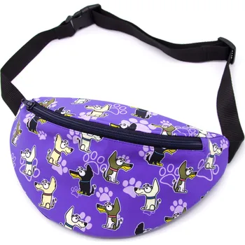 Outdoorové zavazadlo Pískací Potvůrky Ledvinka - čivava Barva: fialová 1