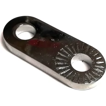 Držák přední stupačky OBOUSTRANNĚ prolisovaný - CHROM