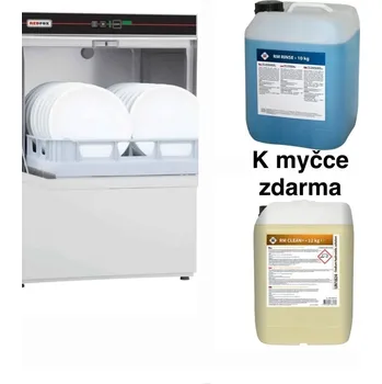 Myčka nádobí REDFOX - QQI 52 TP - gastronomická myčka nádobí s odpadovým čerpadlem, nerez